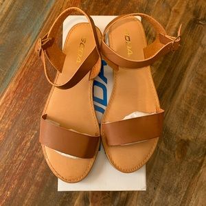 Soda Open Toe Flat Sandal